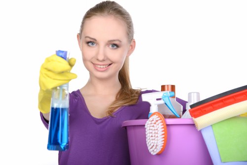 Local cleaner preparing a regular domestic cleaning visit in Wandsworth